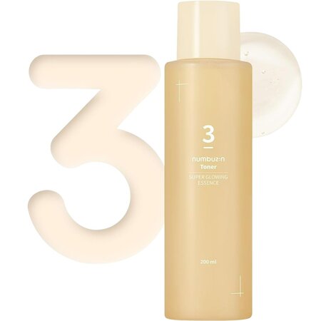 Toner de fata iluminator No.3 Super Glowing Essence, 200 ml, Numbuzin 655413