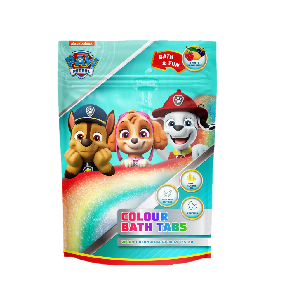 Tablete de baie pentru copii Paw Patrol, 9 x 16 g, Edg