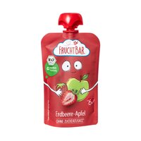Piure Bio de capsuni si mere, 6 luni+, 100 g, Frucht Bar