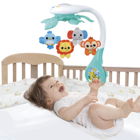 Proiector mobil animalute din Jungla, +0 luni, Winfun 655502