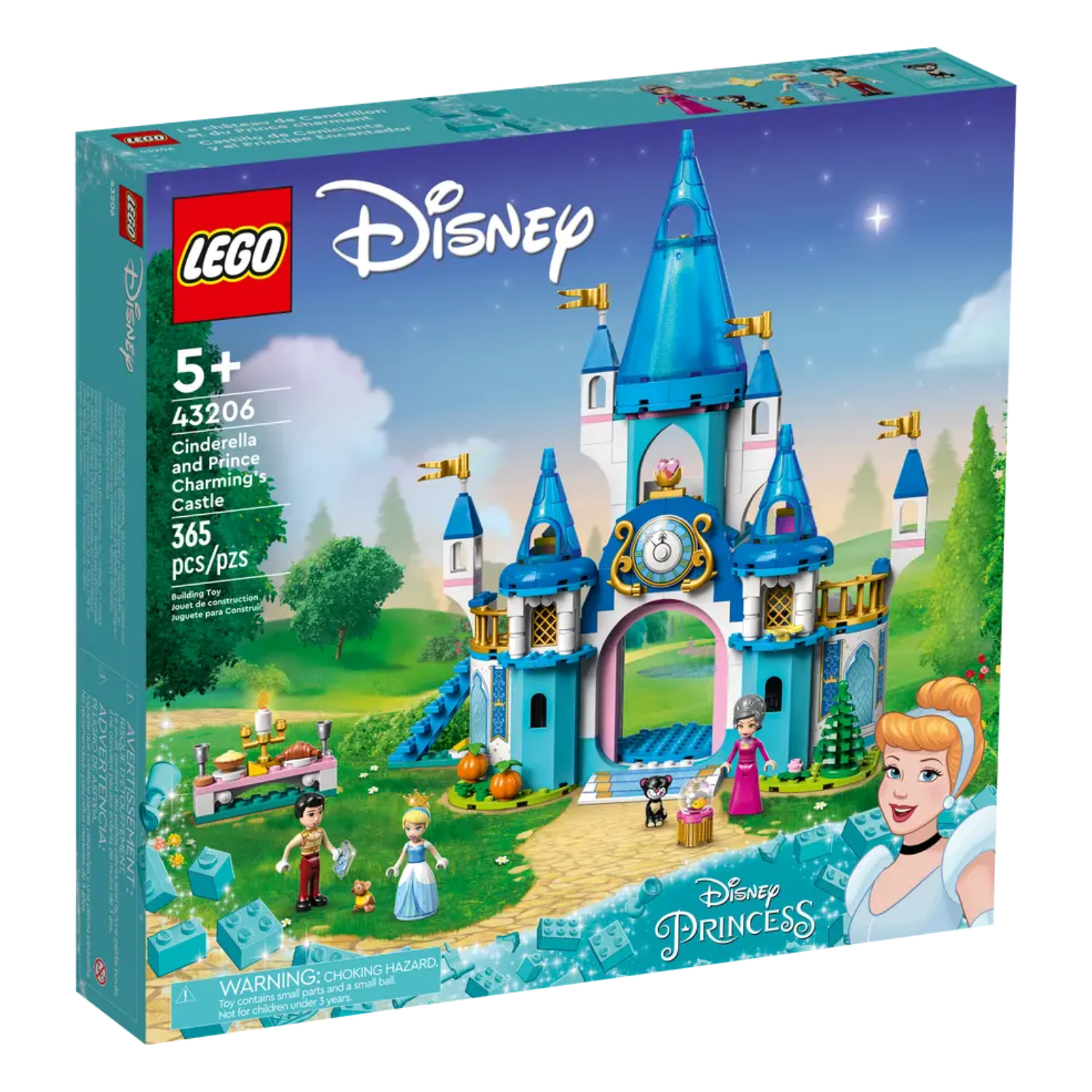 Castelul Cenusaresei si al lui Fat-Frumos, 5+ ani, 43206, Lego Disney Princess