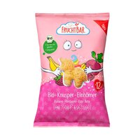 Pufuleti Bio fara gluten cu banane, zmeura si sfecla rosie, Unicorni, 12 luni+, 30 g, Frucht Bar