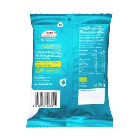 Snacksuri Bio stelute cu branza, 3 ani+, 70 g, Frucht Bar 655675
