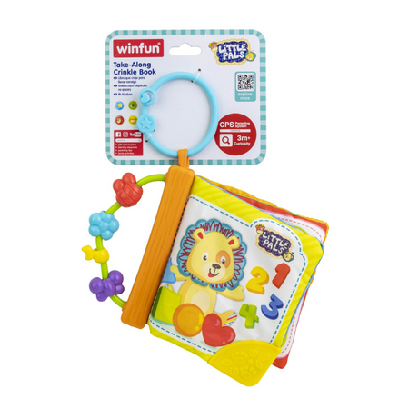Carticica cu activitati si animale, +3 luni, Winfun 655702