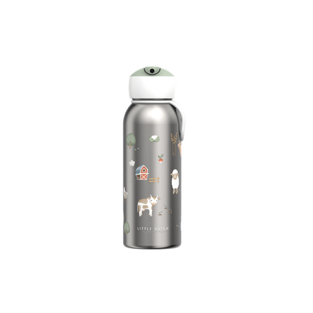 Sticla din otel inoxidabil, Little Farm, 350 ml, Little Dutch