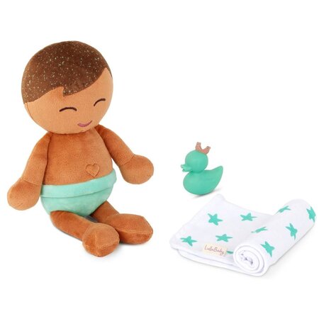 Papusa pentru baie baietel cu par castaniu, +2 ani, Lullababy