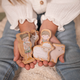 Trenulet cu sine din lemn si accesorii, +18 luni, Little Farm, Little Dutch 655816