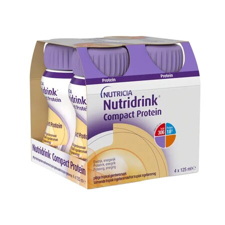 Nutridrink compact protein cu aroma de ghimbir tropical picant, 4 x 125 g, Nutricia 657712