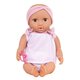 Papusa bebelus cu hainute in 2 piese si bentita roz, +2 ani, Lullababy 655858
