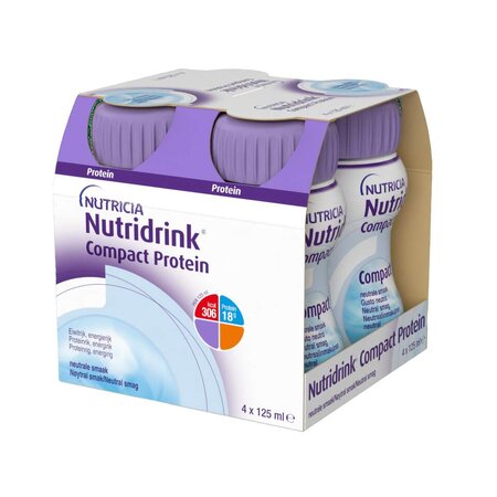 Nutridrink compact protein cu aroma neutra, 4 x 125 g, Nutricia 657709