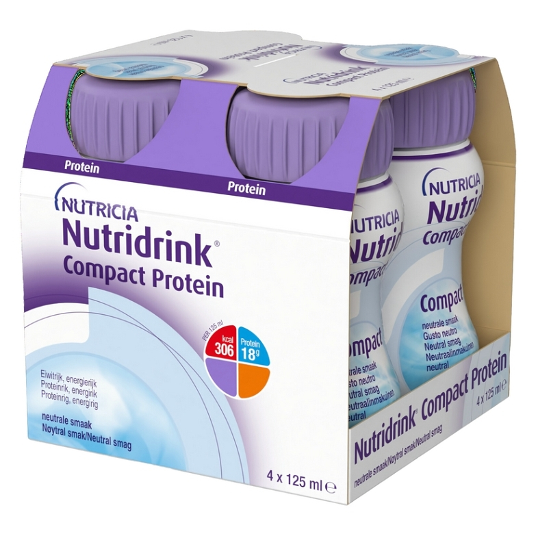 Nutridrink compact protein cu aroma neutra, 4 x 125 g, Nutricia