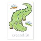 Carte de colorat cu activitati in limba engleza si abtibilduri, 3 ani+, Jungla, Orchard Toys 655947