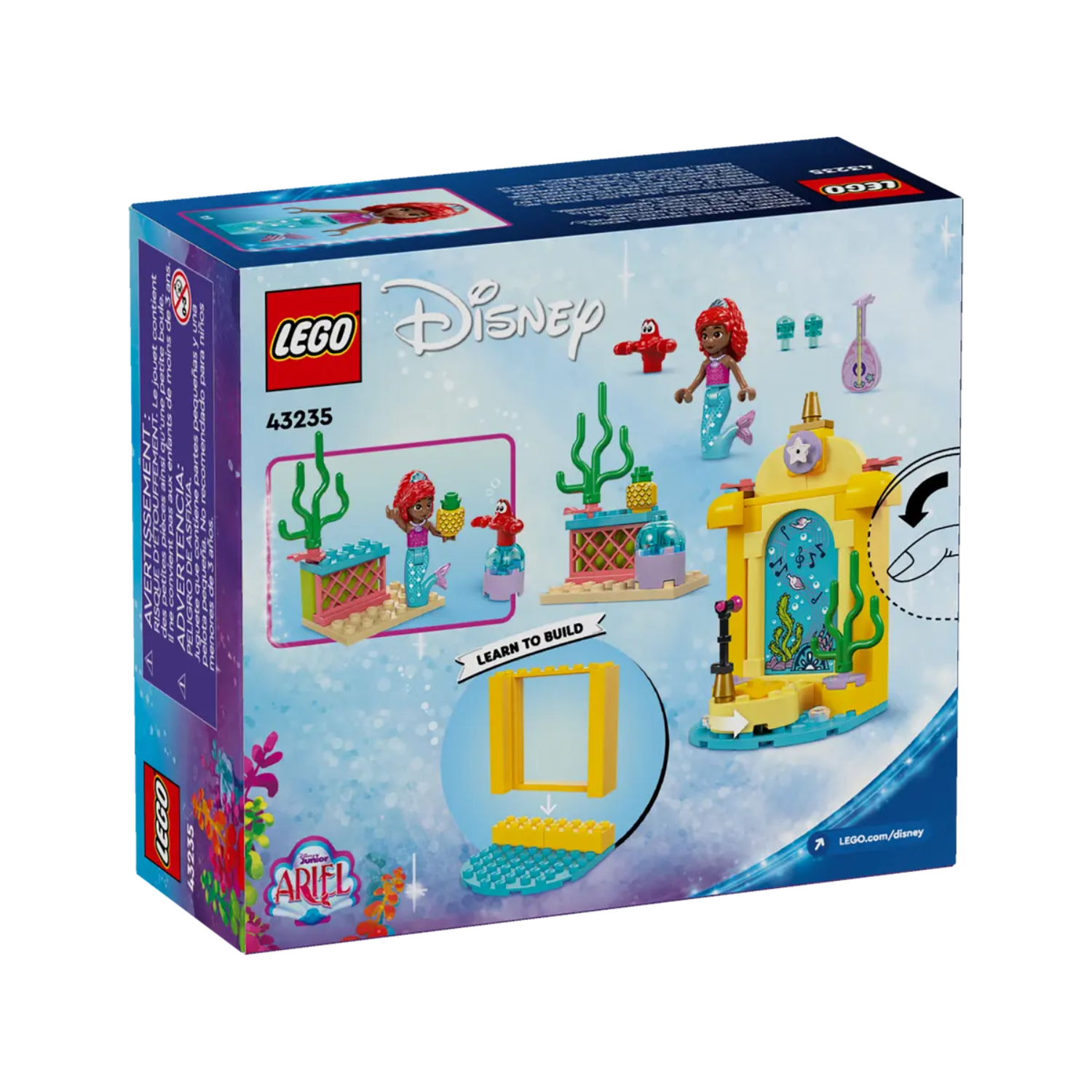 Scena muzicala a lui Ariel, 4+ ani, 43235, Lego Disney Princess