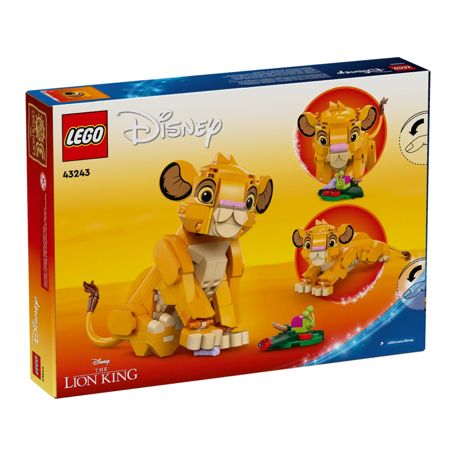 Puiul Simba Regele Leu, 6+ ani, 43243, Lego Disney