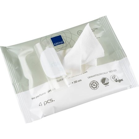 Servetele umede pentru spalare fara apa, 22x20 cm, 4 bucati, Abena 656073