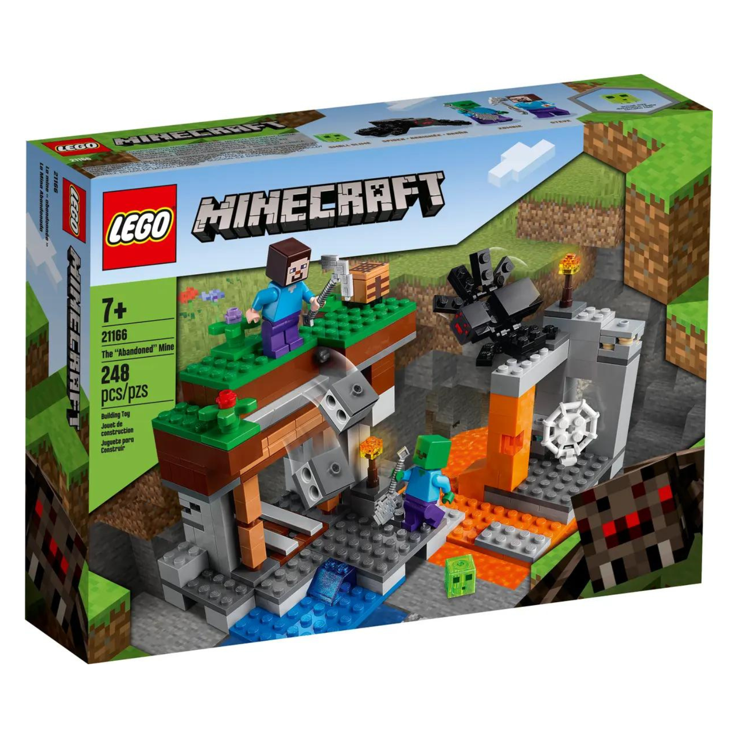 Mina abandonata, 7+ ani, 21166, Lego Minecraft