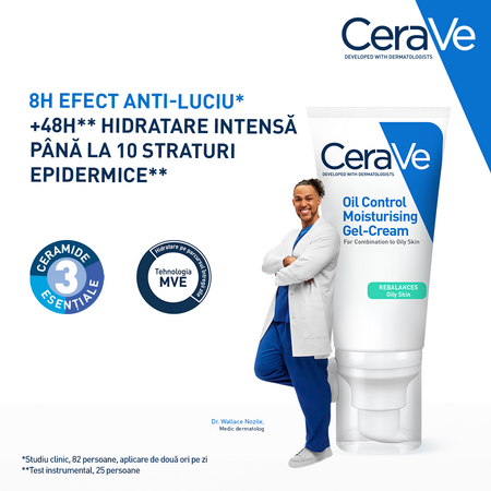 Gel-Crema cu efect hidratant Oil Control, 52 ml, CeraVe 697193