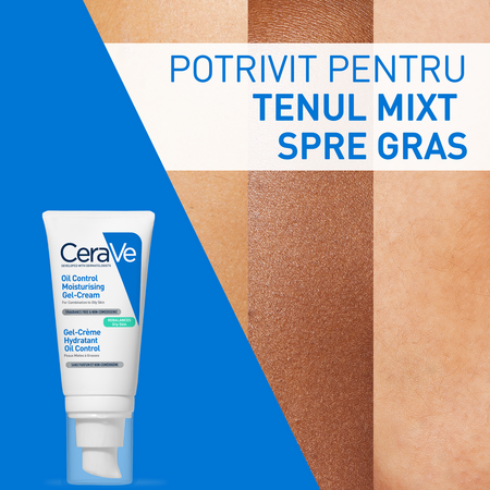 Gel-Crema cu efect hidratant Oil Control, 52 ml, CeraVe 656252