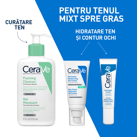 Gel-Crema cu efect hidratant Oil Control, 52 ml, CeraVe 656243