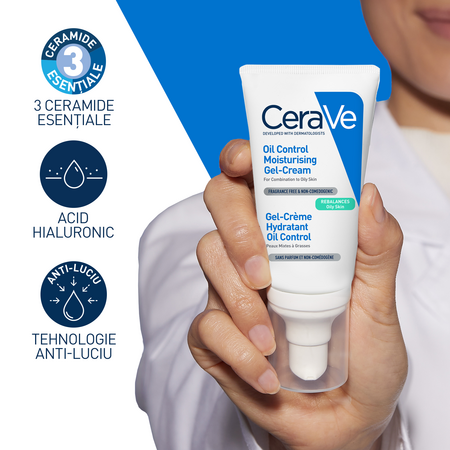 Gel-Crema cu efect hidratant Oil Control, 52 ml, CeraVe 656245