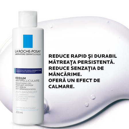 Sampon antimatreata Kerium DS, 200 ml, La Roche Posay 656269