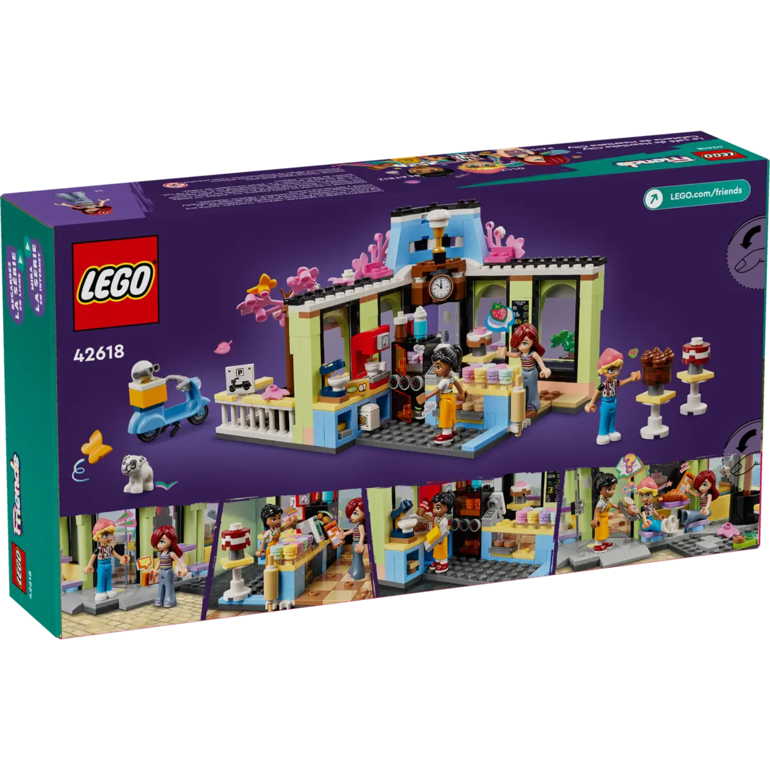 Cafenea din orasul Heartlake, 6+ ani, 42618, Lego Friends