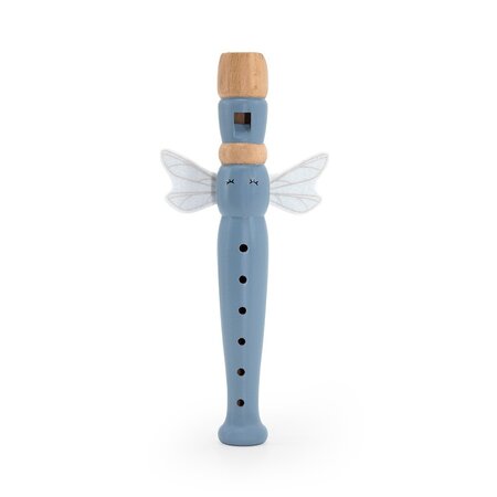 Jucarie din lemn Flaut, +12 luni, Blue, Label Label