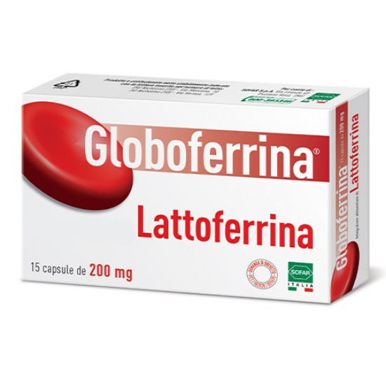 Lactoferina Globoferrina 200mg, 15 capsule, Sofar