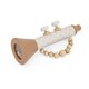 Jucarie din lemn Trompeta, +18 luni, Nougat, Label Label 656630