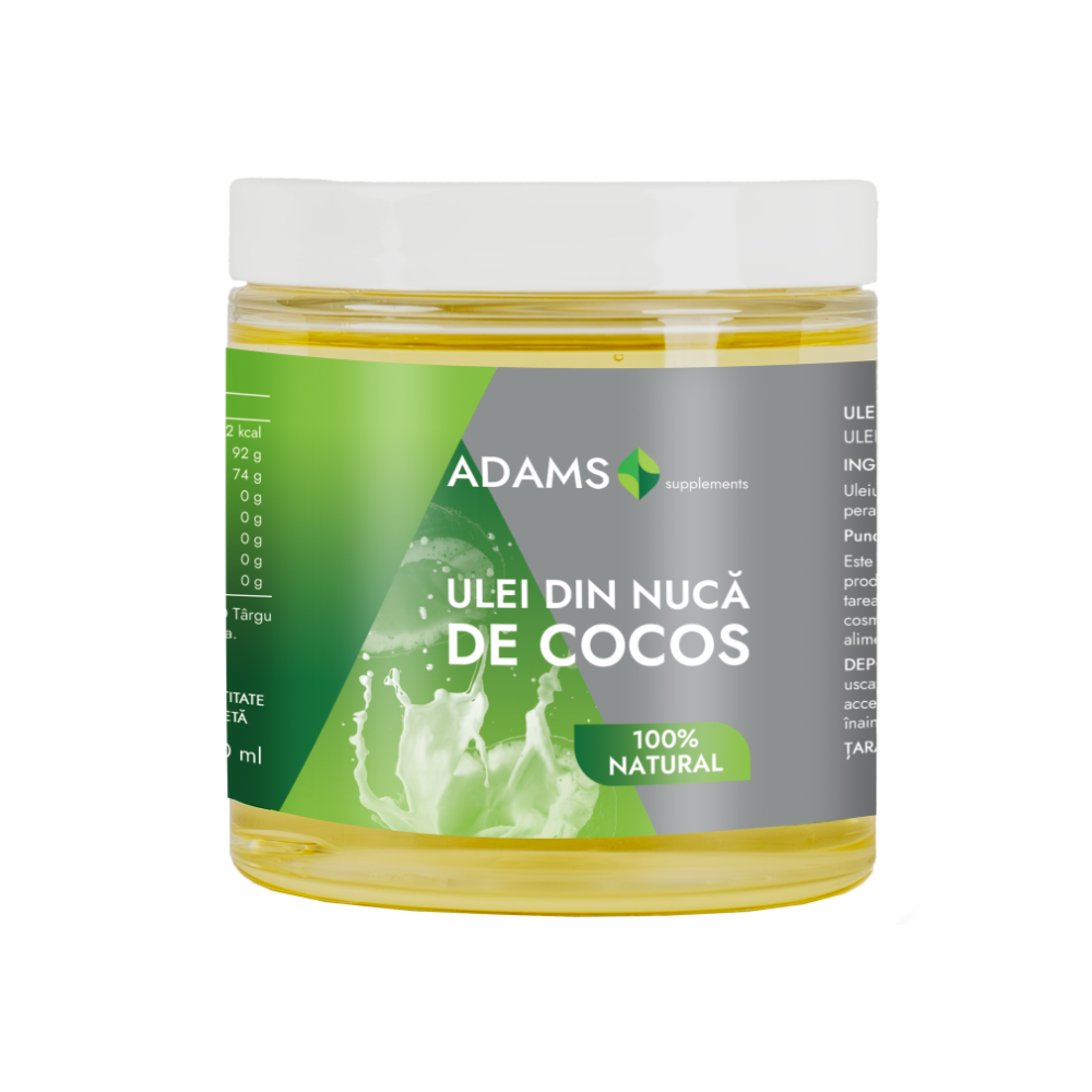 Ulei de cocos, 250 ml, Adams Supplements