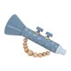 Jucarie din lemn Trompeta, +18 luni, Blue, Label Label 656635