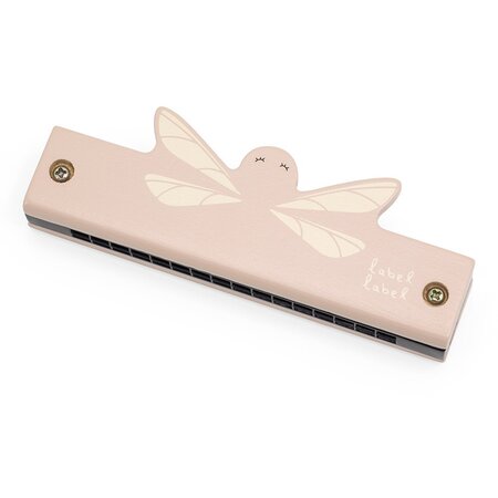 Jucarie din lemn Muzicuta, +3 ani, Pink, Label 656654