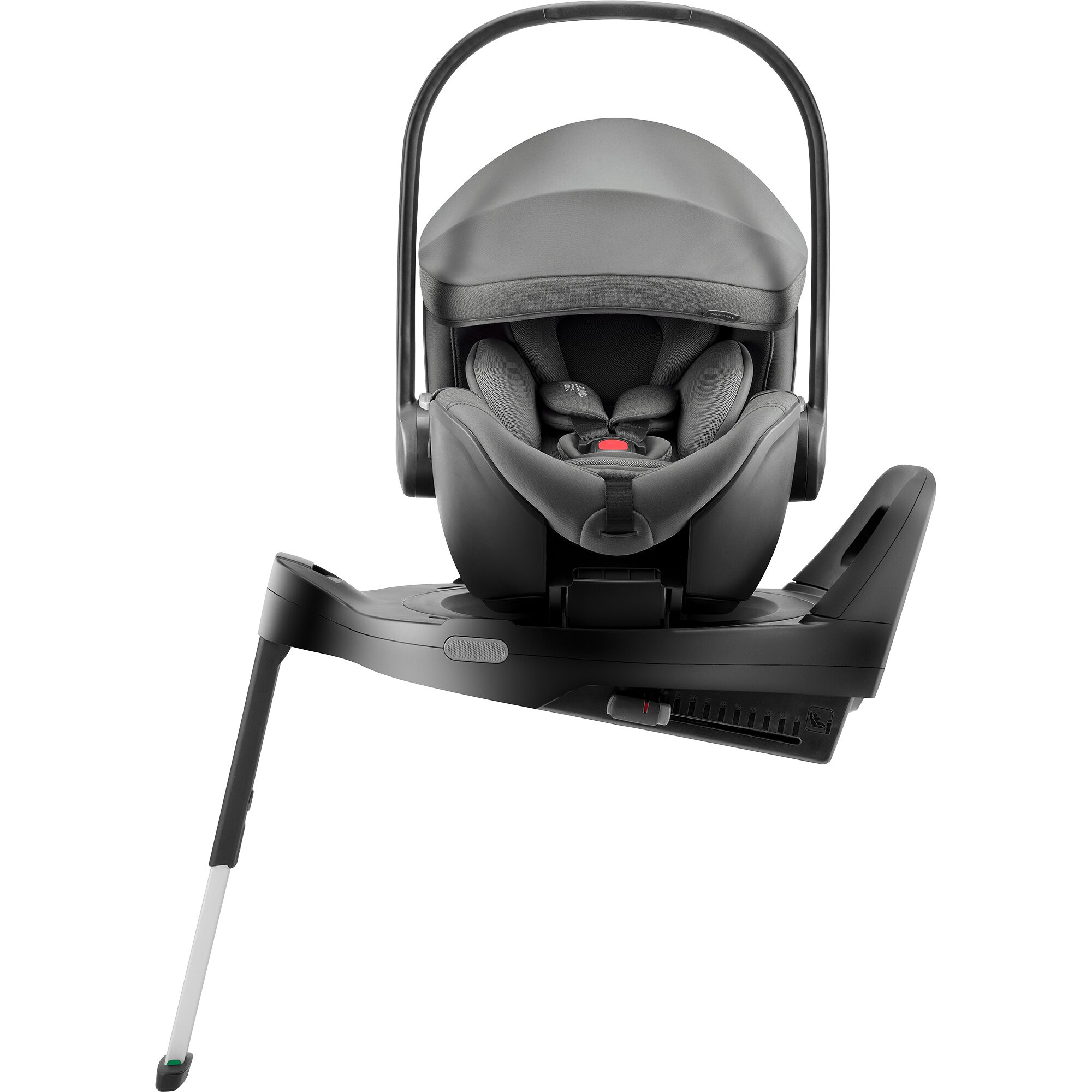 Scoica auto Baby Safe Pro cu Baza Isofix Vario 5Z inclusa, 40 - 85 cm, Style Mineral Grey, Britax