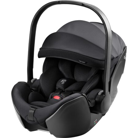 Scoica auto Baby Safe Pro cu Baza Isofix Vario 5Z inclusa, 40 - 85 cm, Carbon Black, Britax 670523