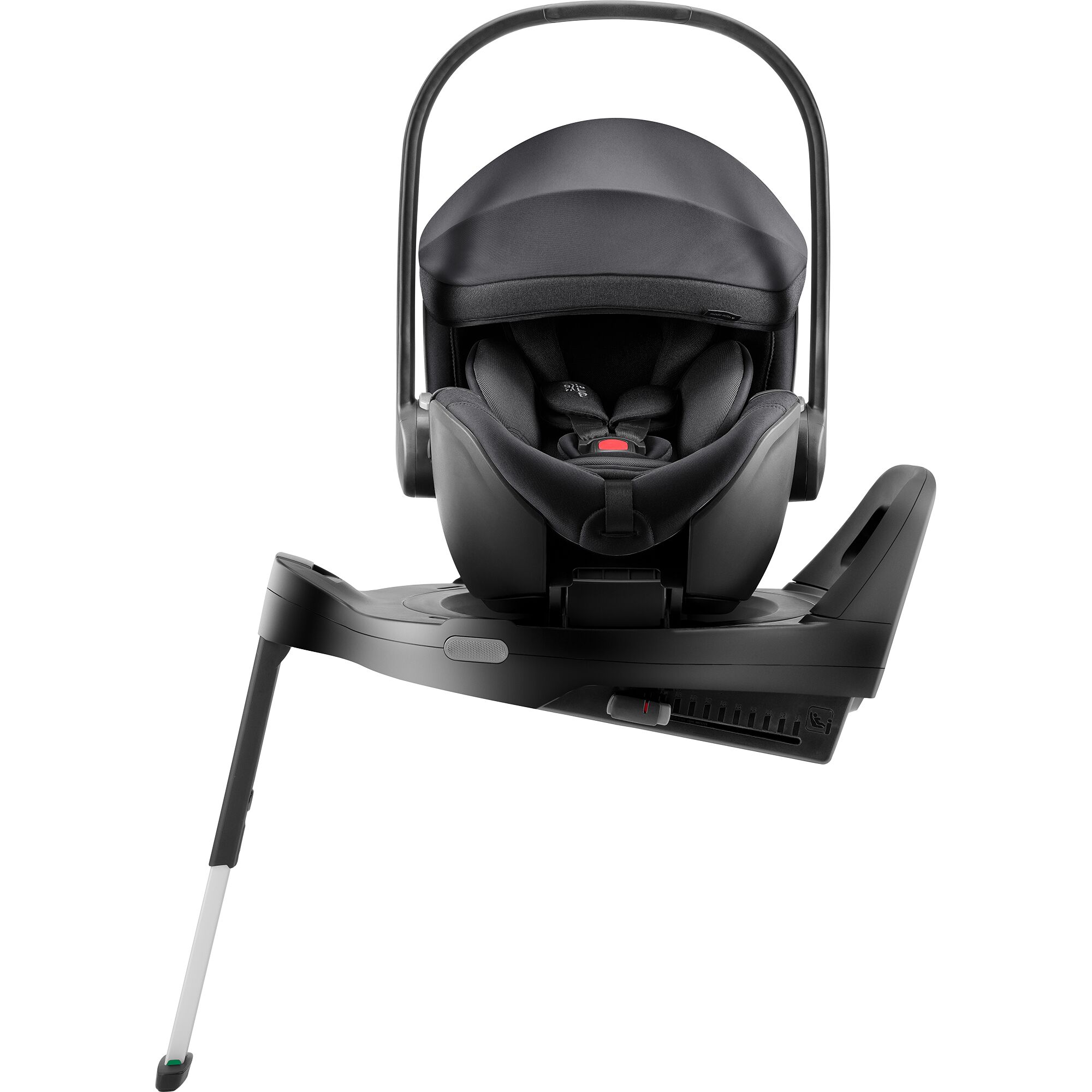 Scoica auto Baby Safe Pro cu Baza Isofix Vario 5Z inclusa, 40 - 85 cm, Carbon Black, Britax