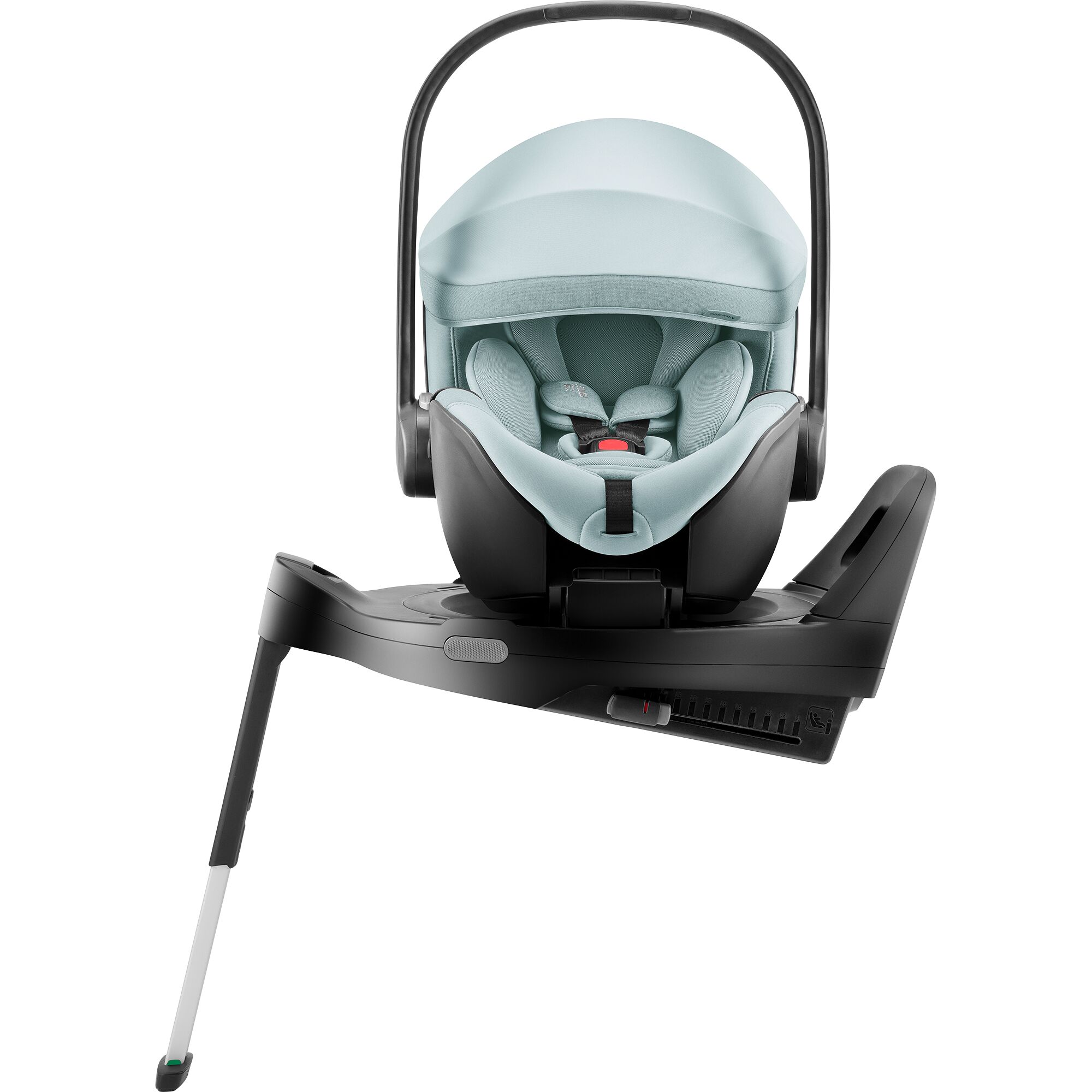 Scoica auto Baby Safe Pro cu Baza Isofix Vario 5Z inclusa, 40 - 85 cm, Lux Harbour Blue, Britax