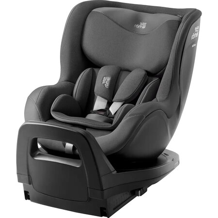 Scaun auto rotativ pentru copii cu baza inclusa Dualfix Pro i-Size, 40-105 cm, Style Mineral Grey, Britax 656744