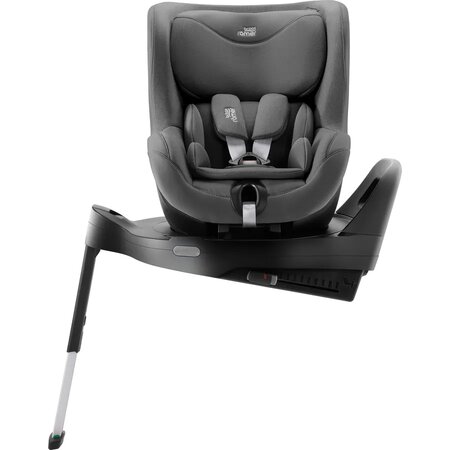 Scaun auto rotativ pentru copii cu baza inclusa Dualfix Pro M i-Size, 61-105 cm, Style Mineral Grey, Britax 656808
