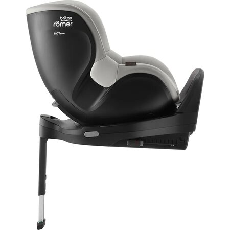 Scaun auto rotativ pentru copii cu baza inclusa Dualfix Pro M i-Size, 61-105 cm, Lux Linen Grey, Britax 656855