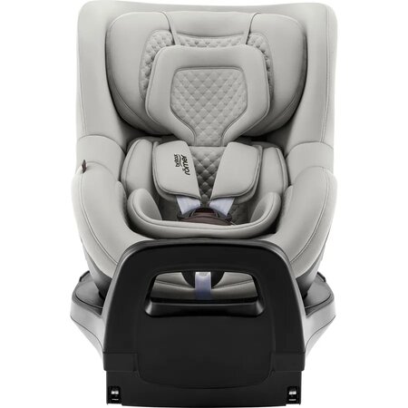 Scaun auto rotativ pentru copii cu baza inclusa Dualfix Pro M i-Size, 61-105 cm, Lux Linen Grey, Britax 656853
