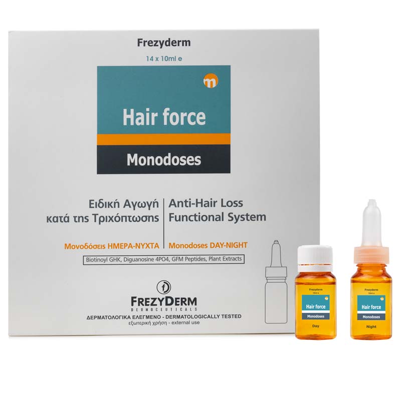 Tratament Impotriva Caderii Parului Hair Force, 14 monodoze x 10 ml, Frezyderm