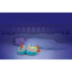 Jucarie Pinguin cu sunete si lumini, 0 luni+, Albastru, Winfun 656922
