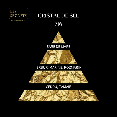 Apa de parfum unisex Les Secrets, Cristal de Sel 716, 50 ml, Equivalenza 656997