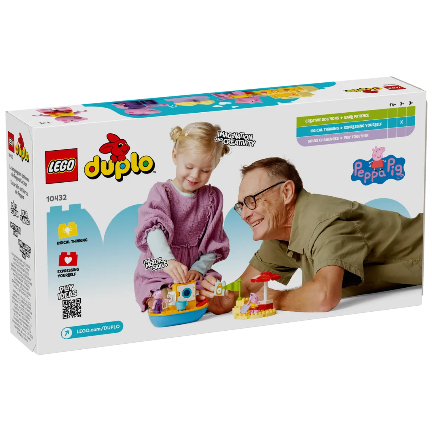 Excursia cu barca a Purcelusei Peppa, 2+ ani, 10432, Lego Duplo