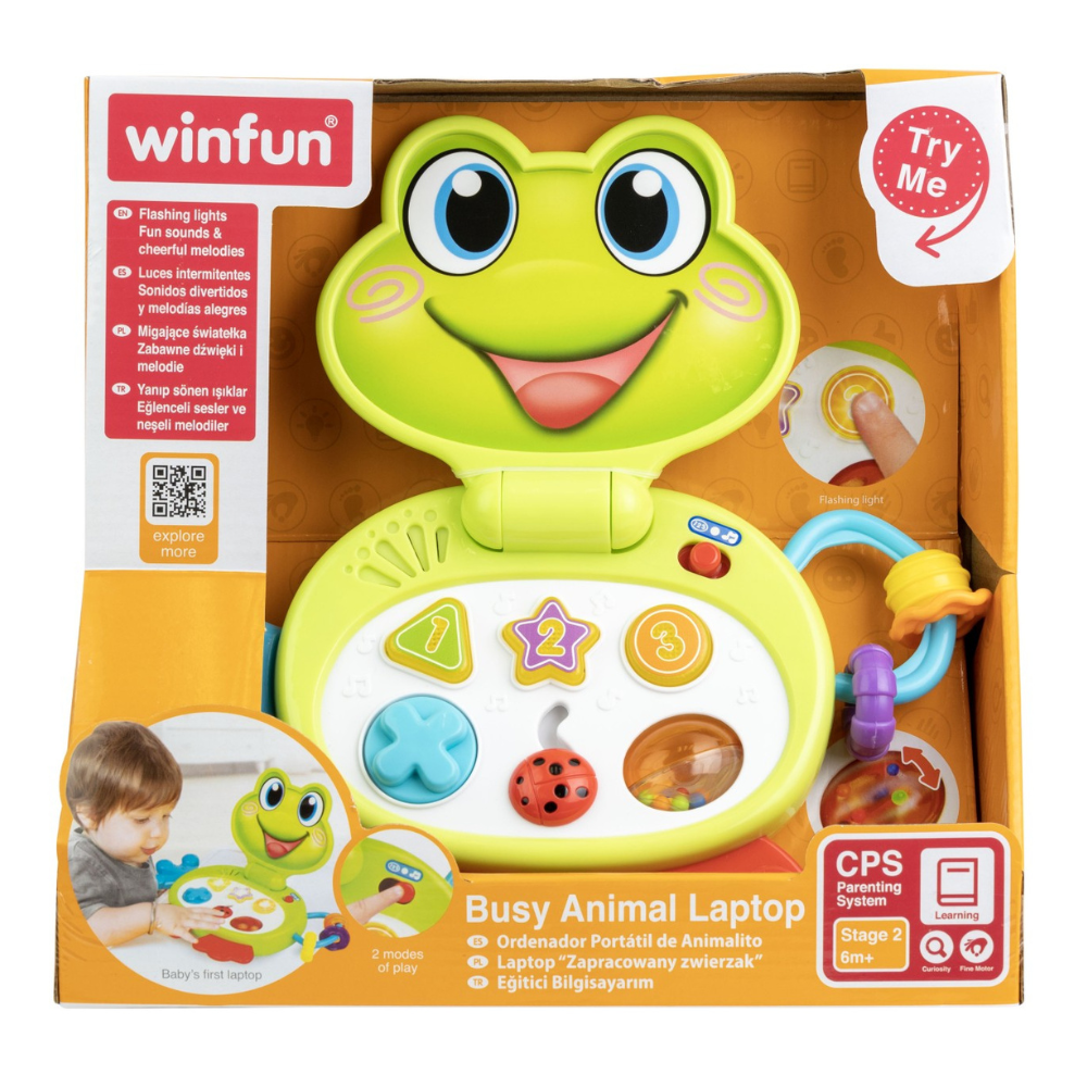 Laptop interactiv Broscuta, 6 luni+, Winfun