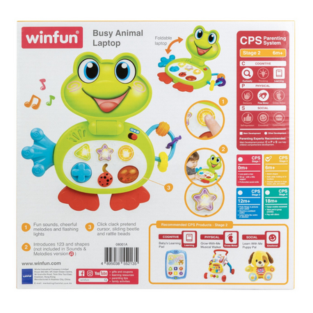 Laptop interactiv Broscuta, 6 luni+, Winfun 657340