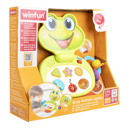 Laptop interactiv Broscuta, 6 luni+, Winfun 657337