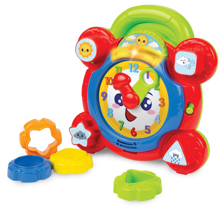 Ceas cu activitati cu lumini si sunete, 9 luni+, Winfun 657344