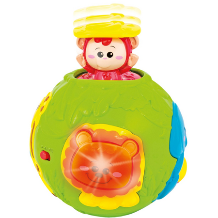 Mingiuta cu activitati Animalele Junglei, 6 luni+, Winfun 657397