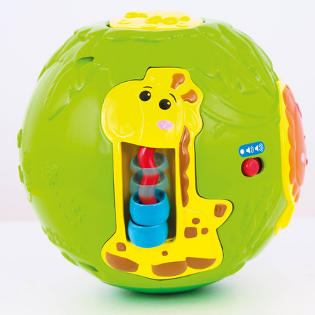 Mingiuta cu activitati Animalele Junglei, 6 luni+, Winfun 657395